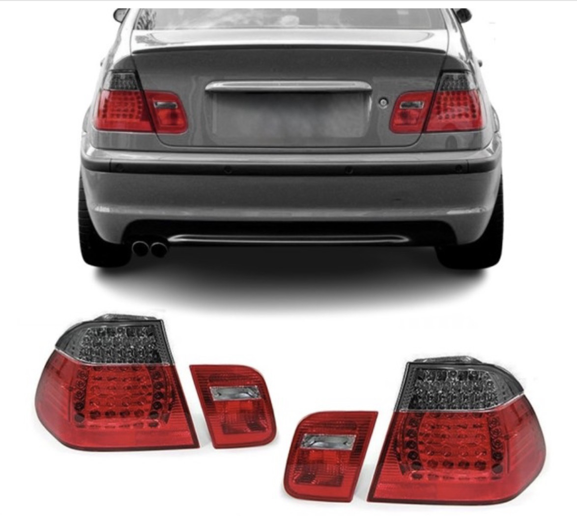 LED Tail Lights set for BMW E46 (98-01) Sedan, smoked