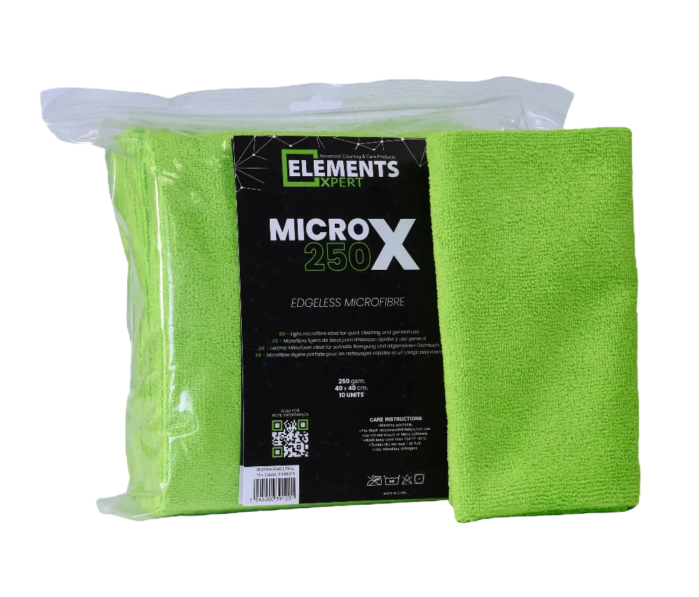 ELEMENTS | MICRO X 250gsm Microfibre Cloth | 10 Pack Random Colour