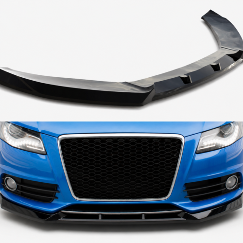 AUDI A4 B8 SLINE FRONT SPLITTER GLOSS BLACK
