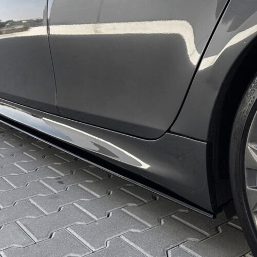 Side Skirt Extensions set for BMW E60 / E61 (03-10), glossy black