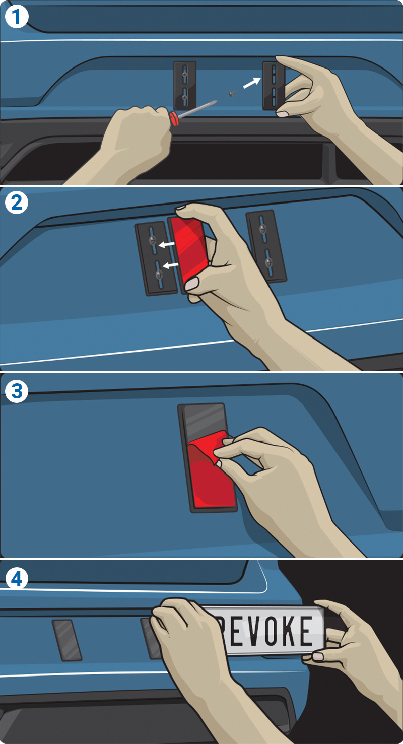 Revoke PlateSnap Magnetic Number Plate Mounts - Image 5