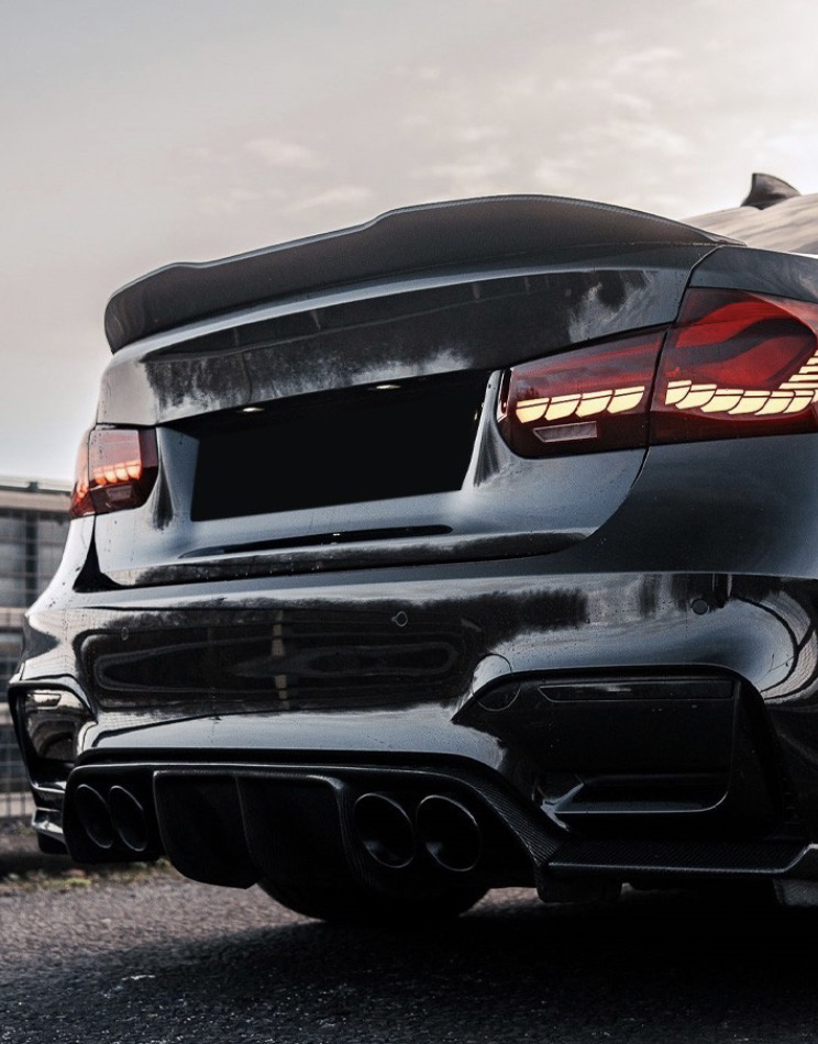 PSM style Trunk Spoiler for BMW F30 / F80, glossy black