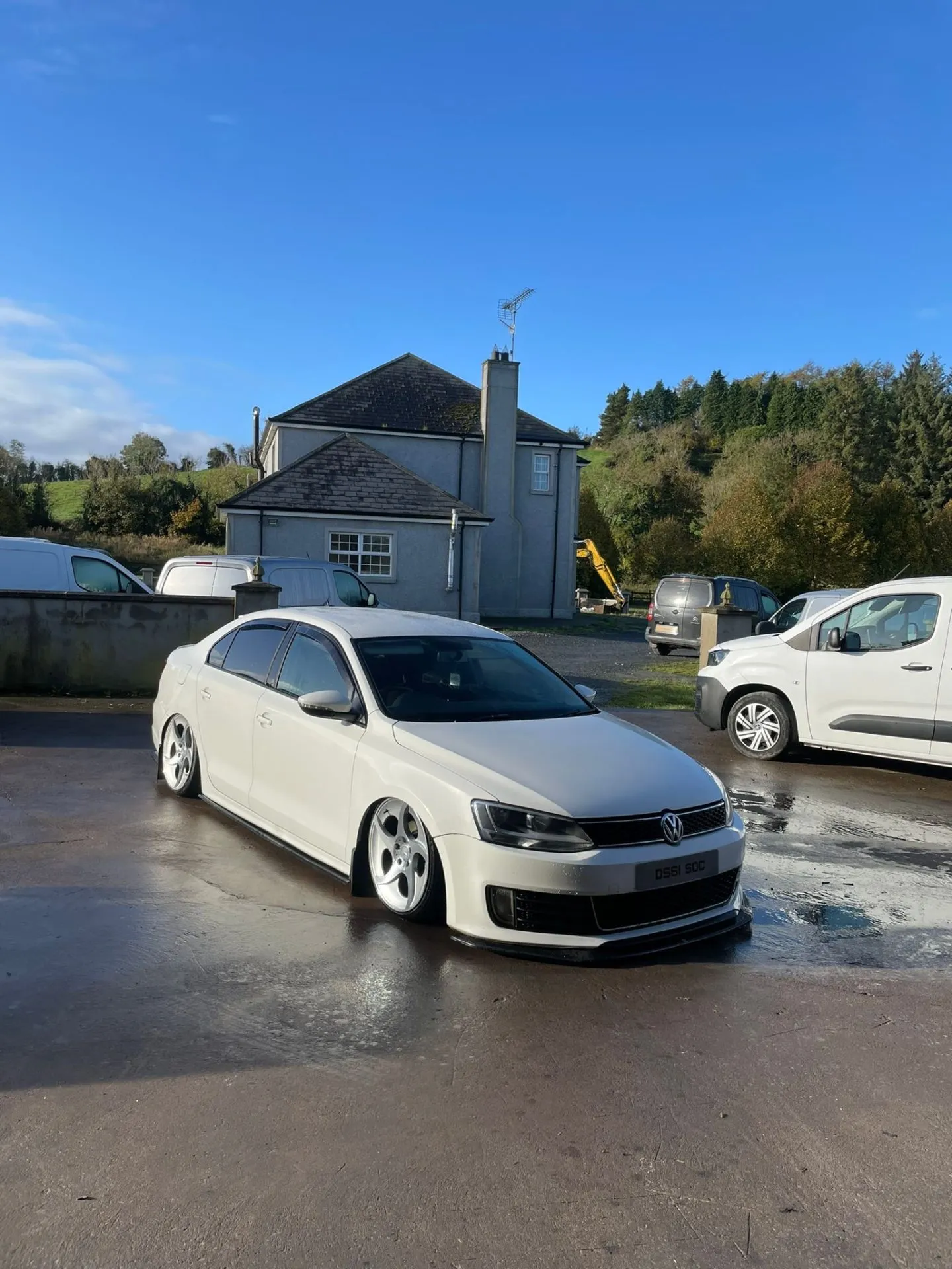 Mk6 & Mk6.5 Jetta Gli front splitter gloss black