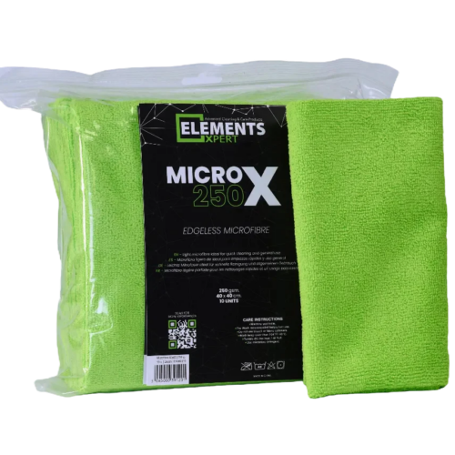 ELEMENTS | MICRO X 250 | Green | 250gsm Microfibre Cloth | 10 Pack