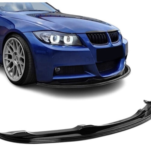 WR Front bumper Lip Spoiler for BMW E90 / E91 PRE-LCI (05-08) with M-Pack, gloss