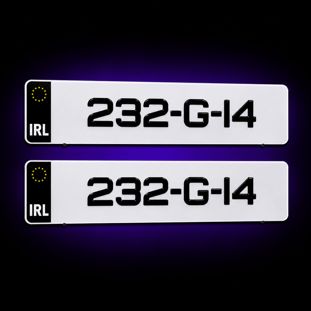 50mm Gel Numberplates