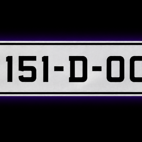Motorbike Printed Plate 230x80mm