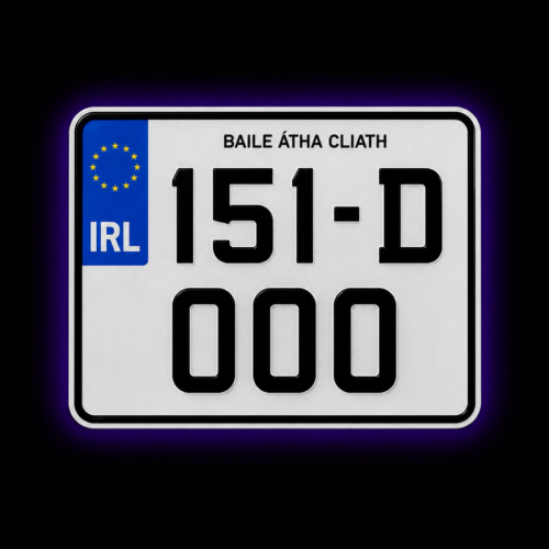 Motorbike Printed Plate 190x150mm