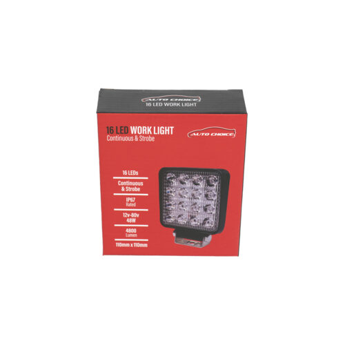 AutoChoice | 16 LED Square Spot Light