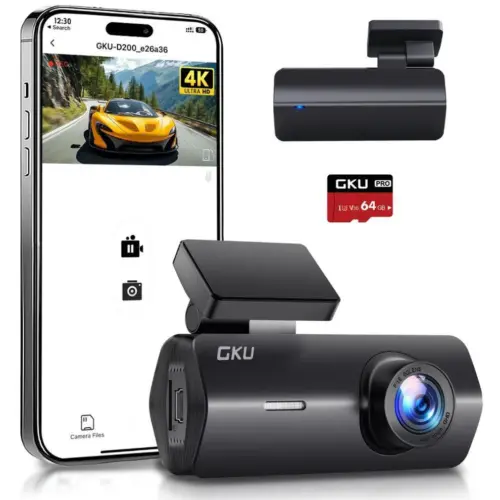 D200 4K Dash Cam, Front Only – WiFi Dash Cam