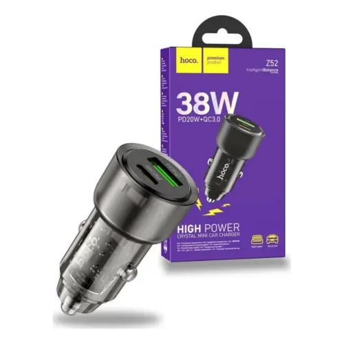 Hoco Z52 Car Charger 38W A-C
